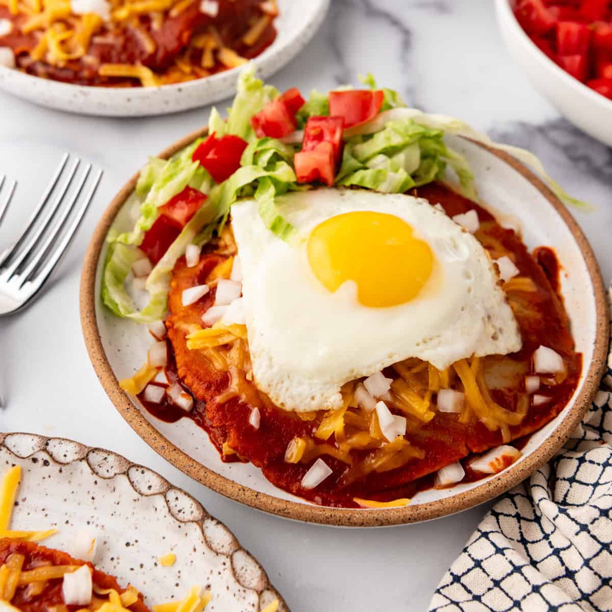New Mexico Stacked Enchiladas
