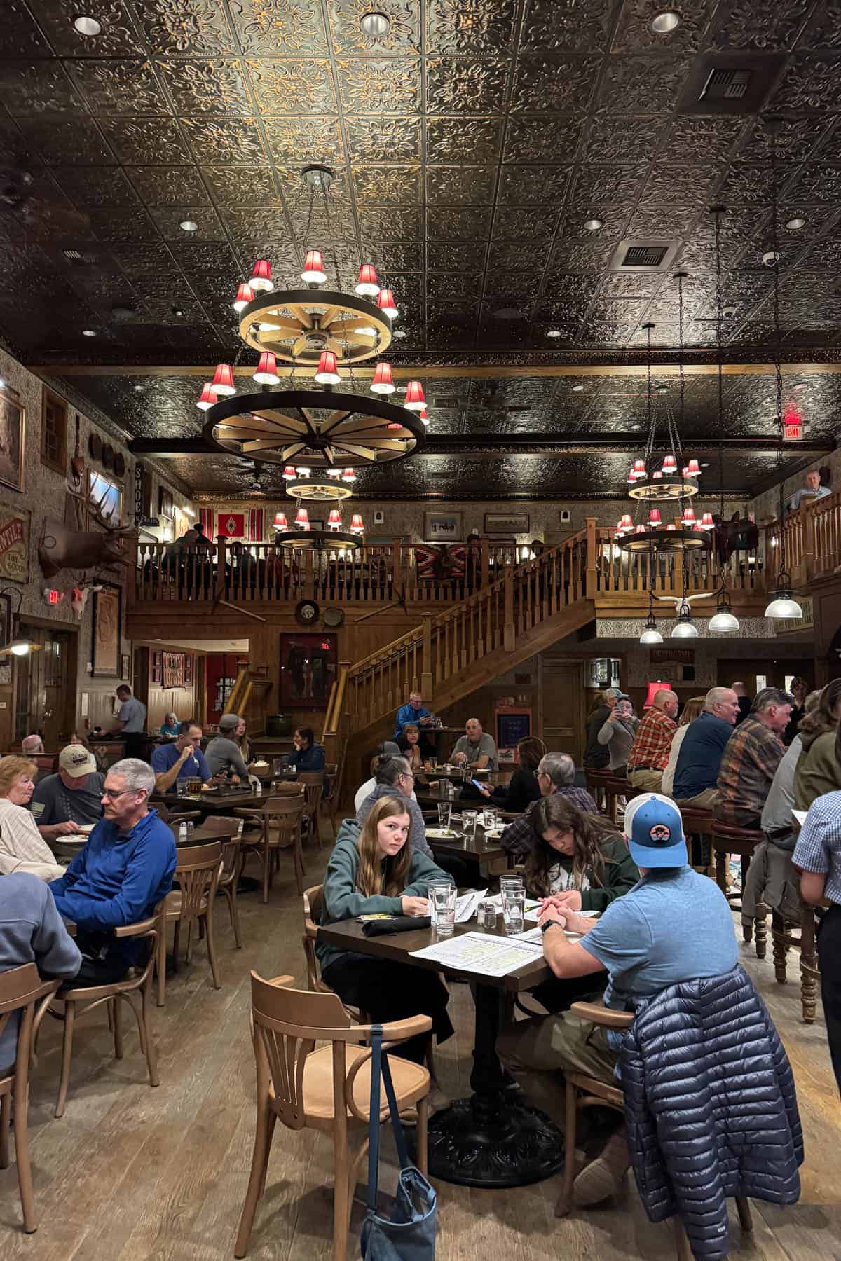 The interior of the Last Kind Words Saloon in Death Valley.