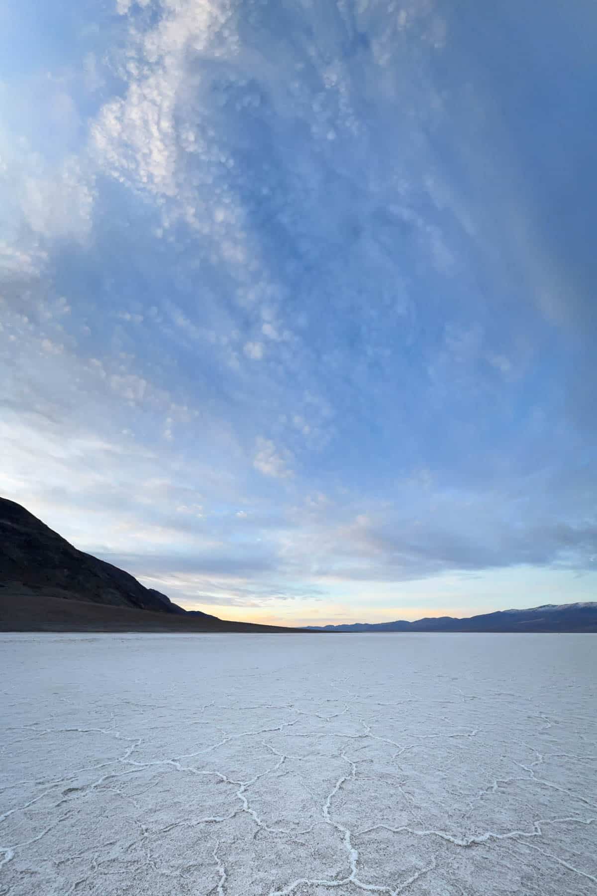 An image of the sky in Death Valley National Park.