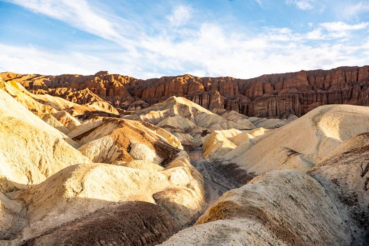 Rock formations in Death Valley National Park.