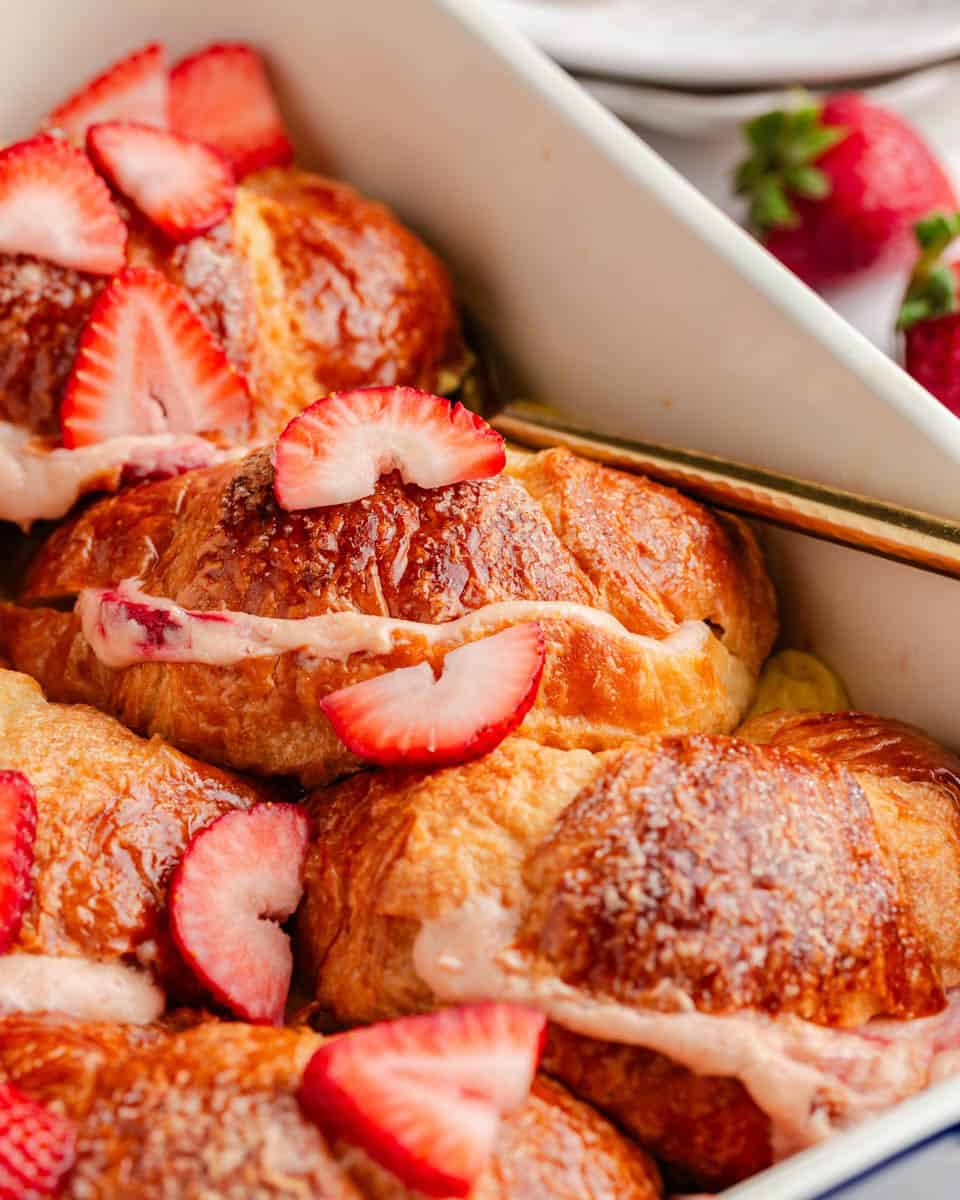 Stuffed Croissant French Toast Bake
