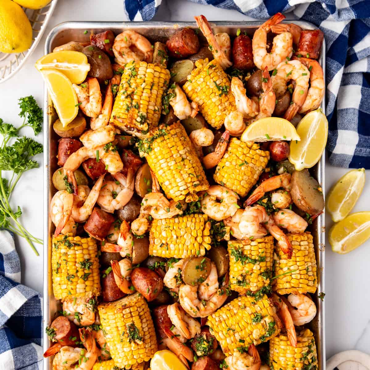 Gulf Coast-Style Sheet Pan Shrimp Boil