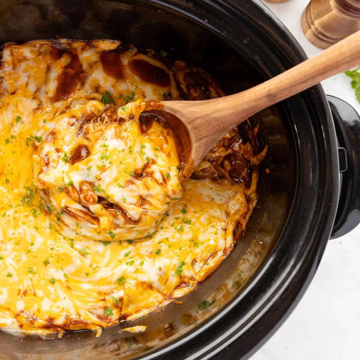 Crockpot Chicken Enchiladas