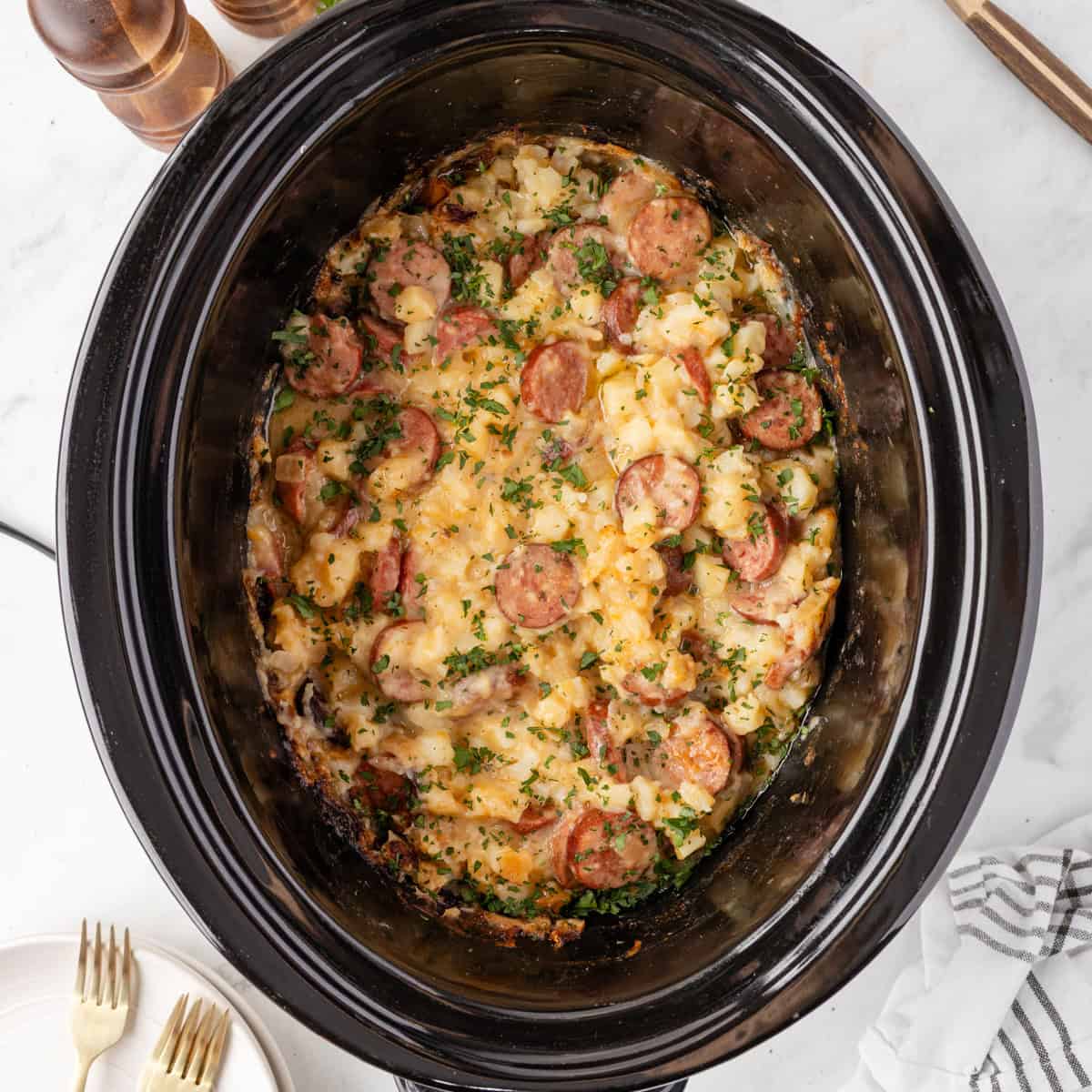 Slow Cooker Sausage Casserole