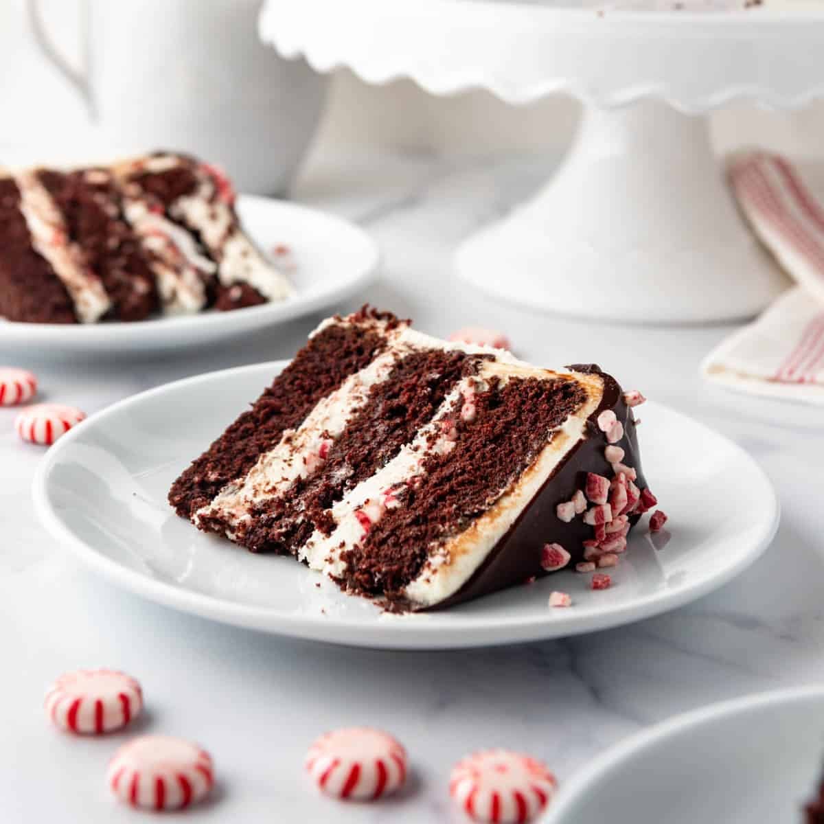 Peppermint Bark Cake