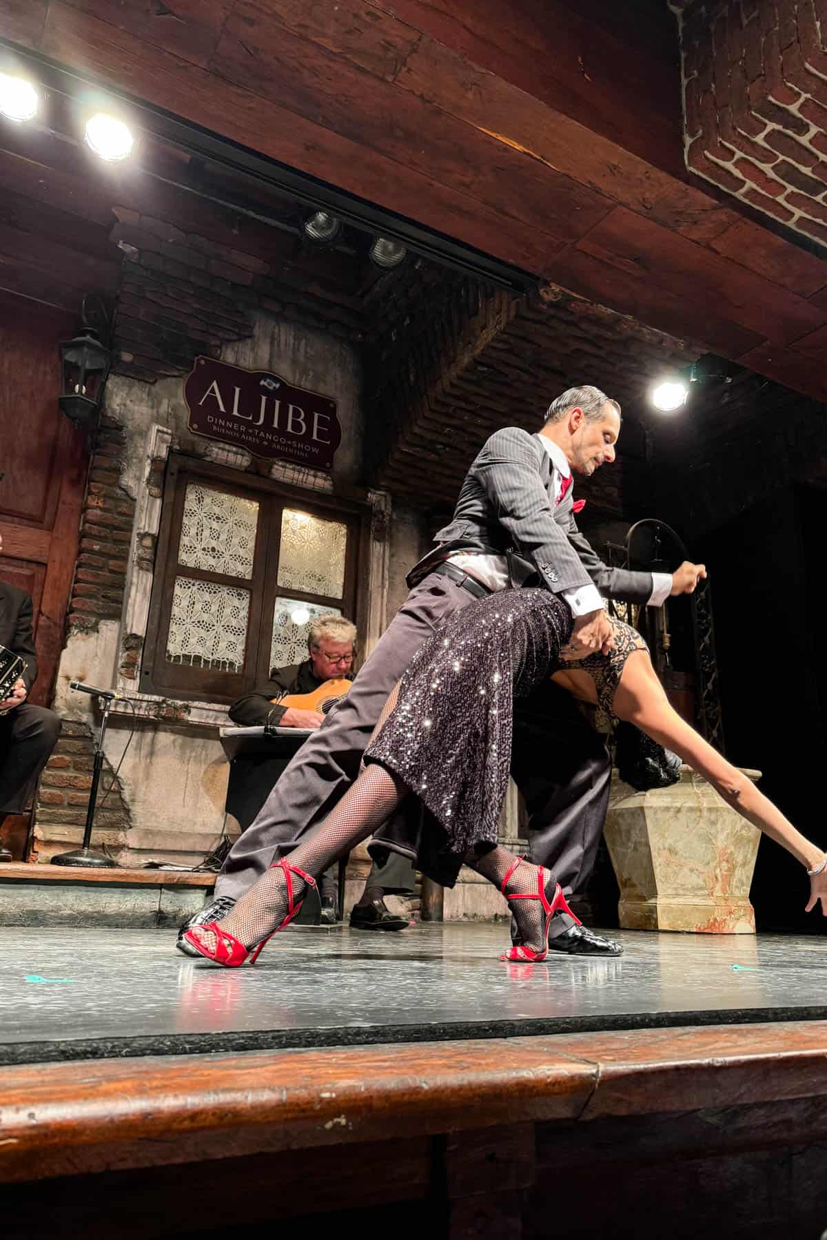 A couple dancing the tango in Buenos Aires.
