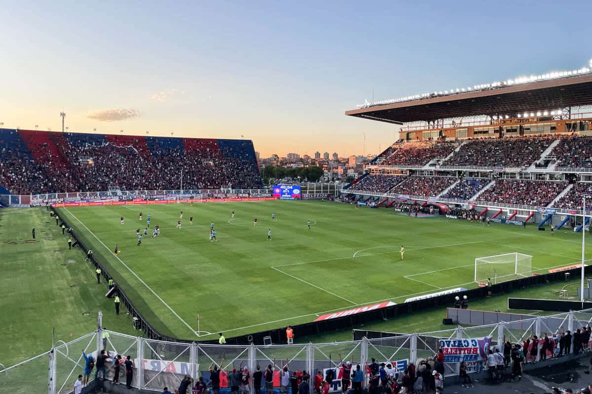 A soccer field in Buenos Aires.