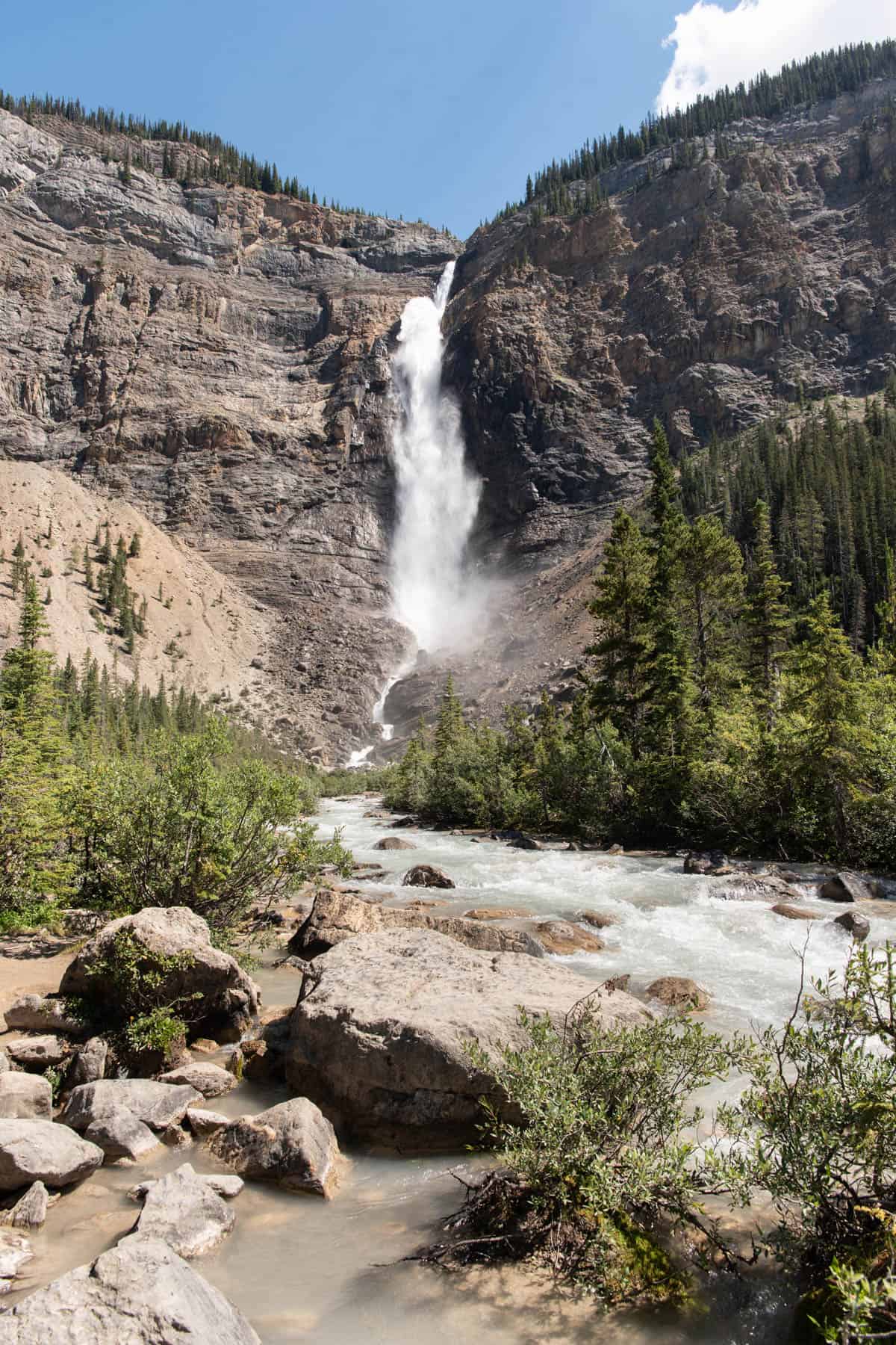 An image of Takakkaw Falls in Canada.