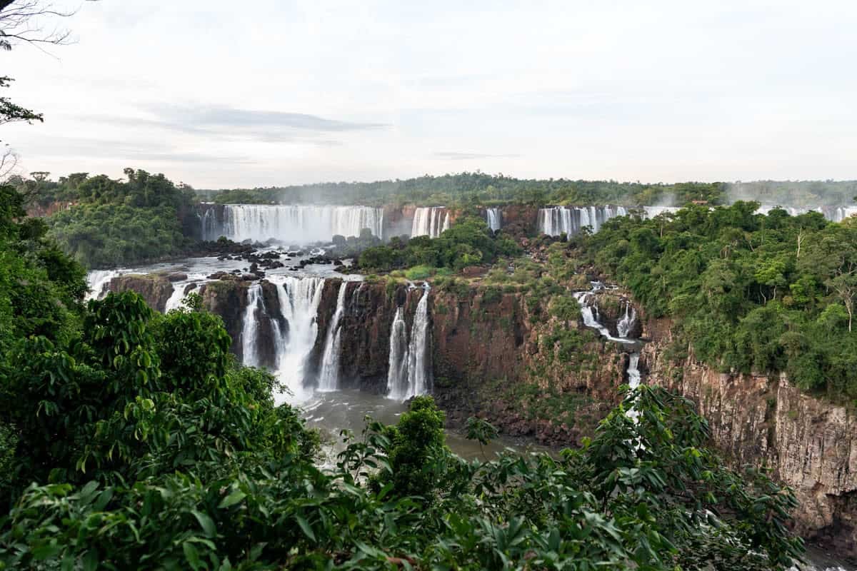 Another panoramic view of the Argentina side of Iguazu Falls.