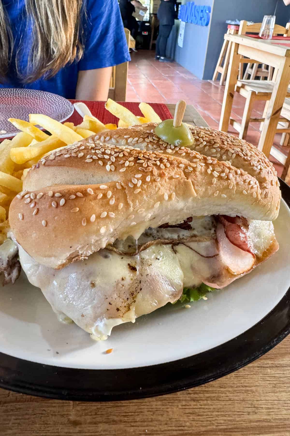 A sandwich in Uruguay.