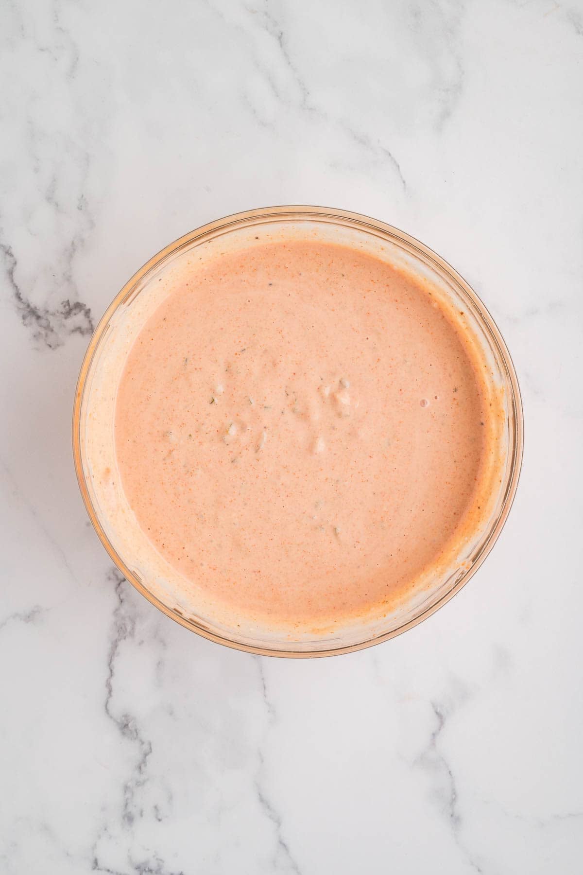 Homemade burger sauce in a bowl.