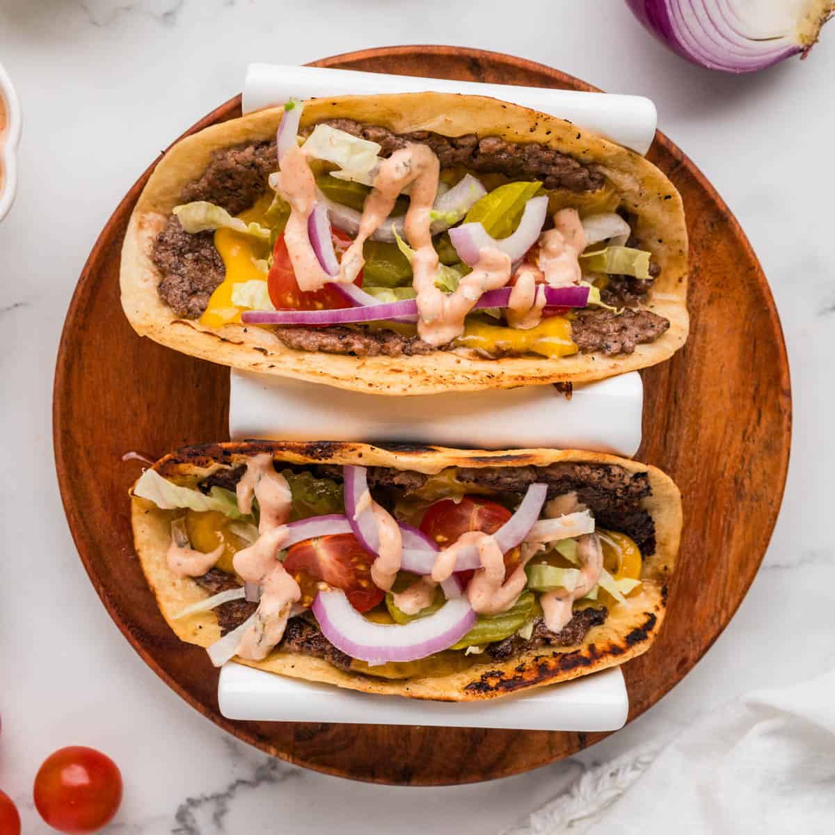 Smash Burger Tacos