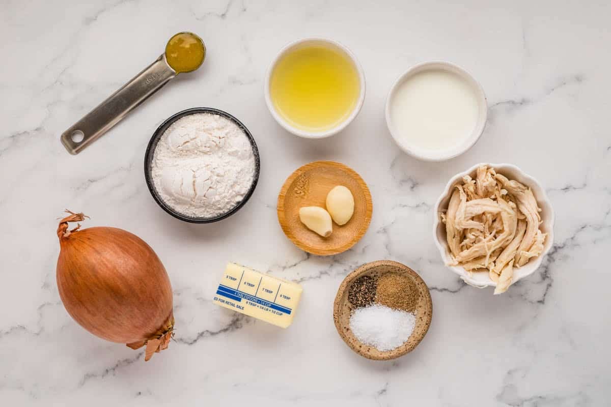 Ingredients for Hawaiian haystacks.