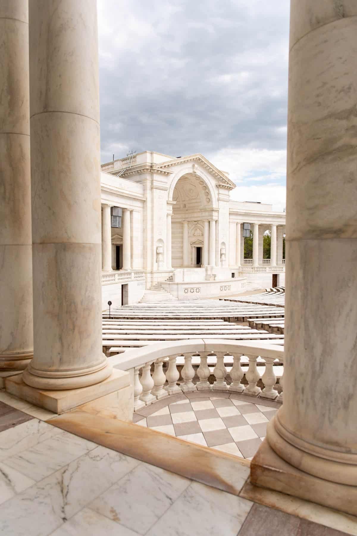An amphitheater at Arlington National Cemetery.