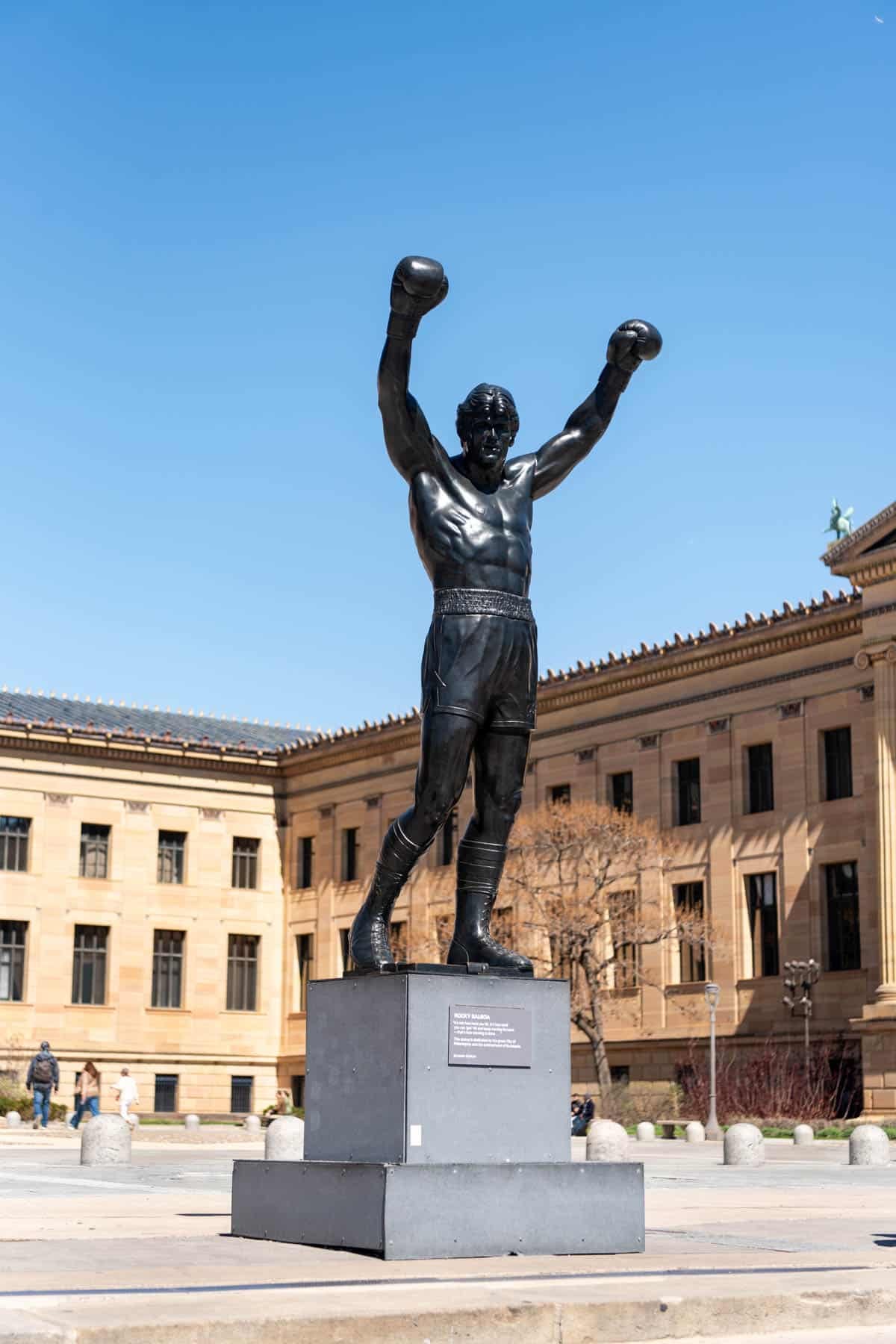 An image of the Rocky Balboa statue in Philadelphia.