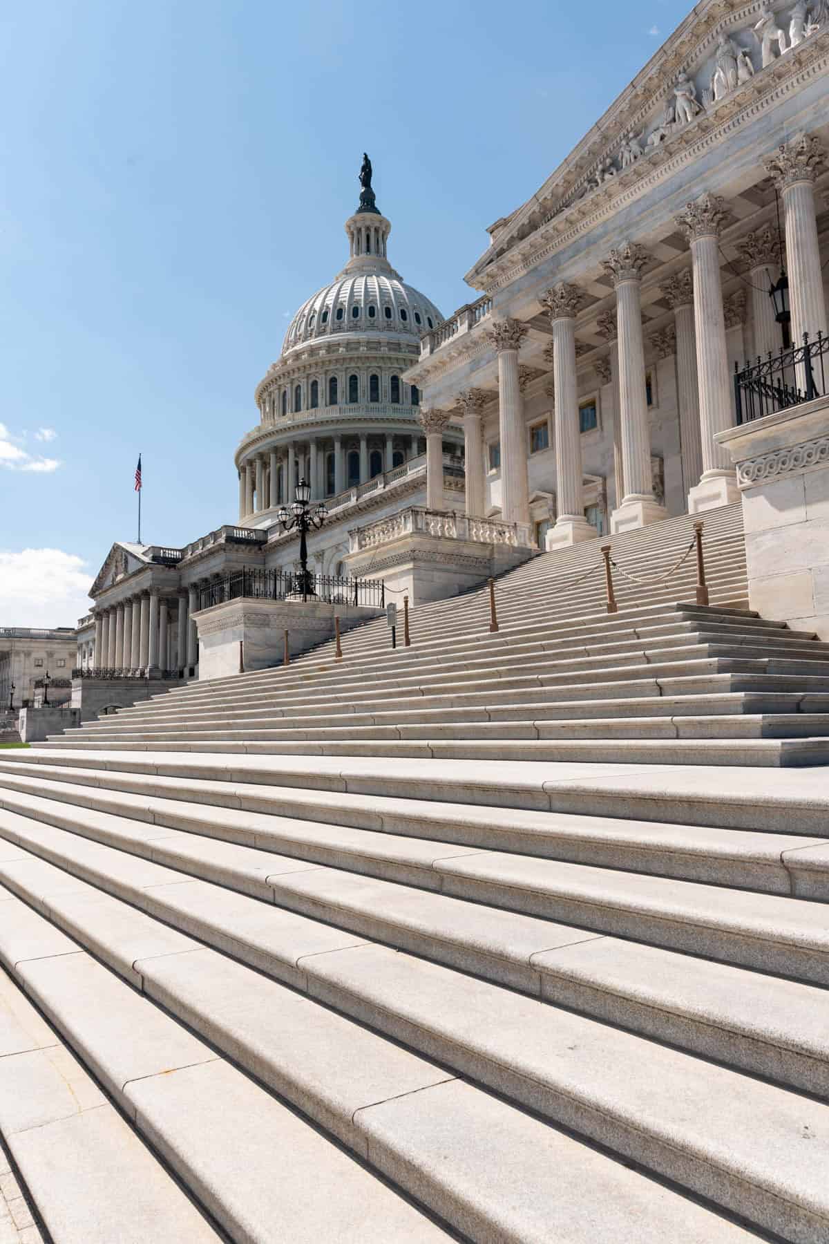 The steps of the U.S. Capitol Building.