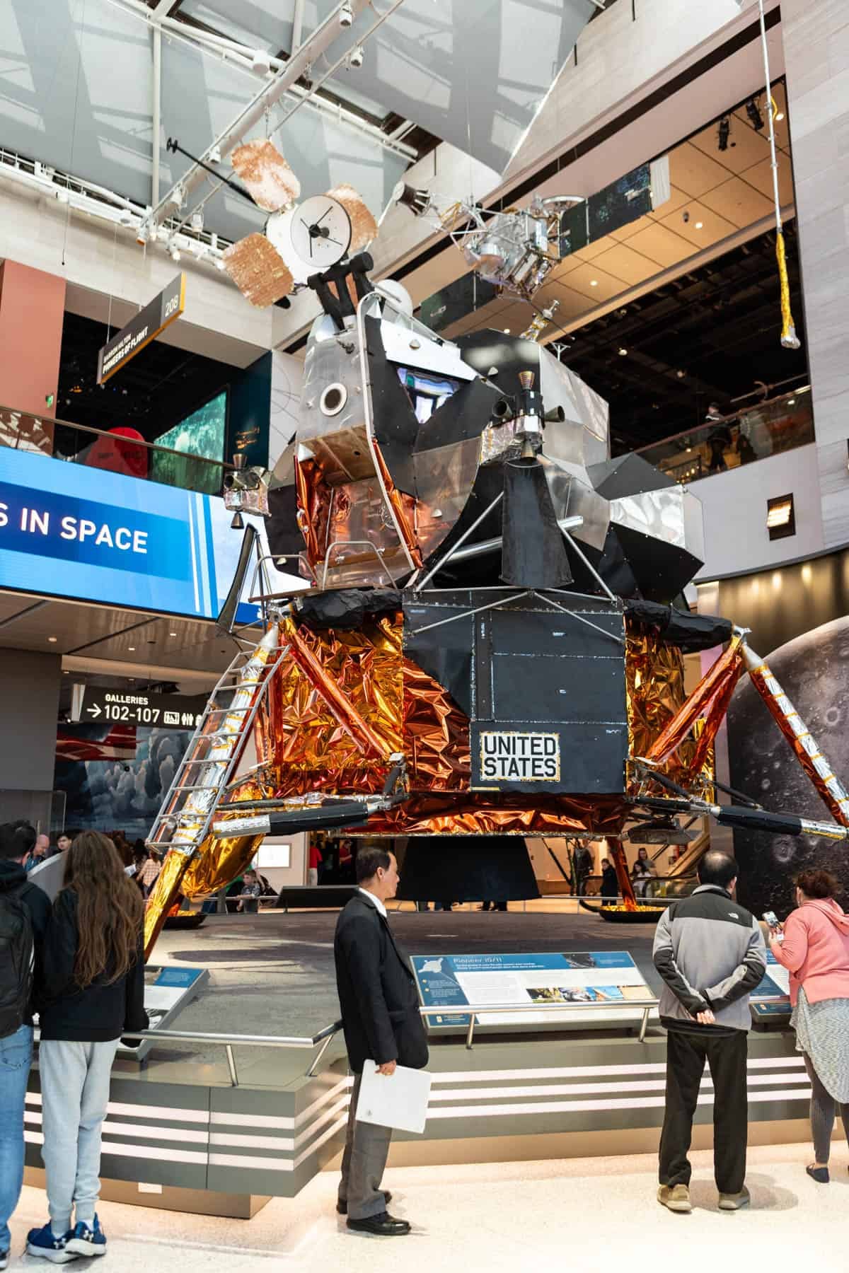 An exhibit at the Air & Space Museum in Washington D.C.
