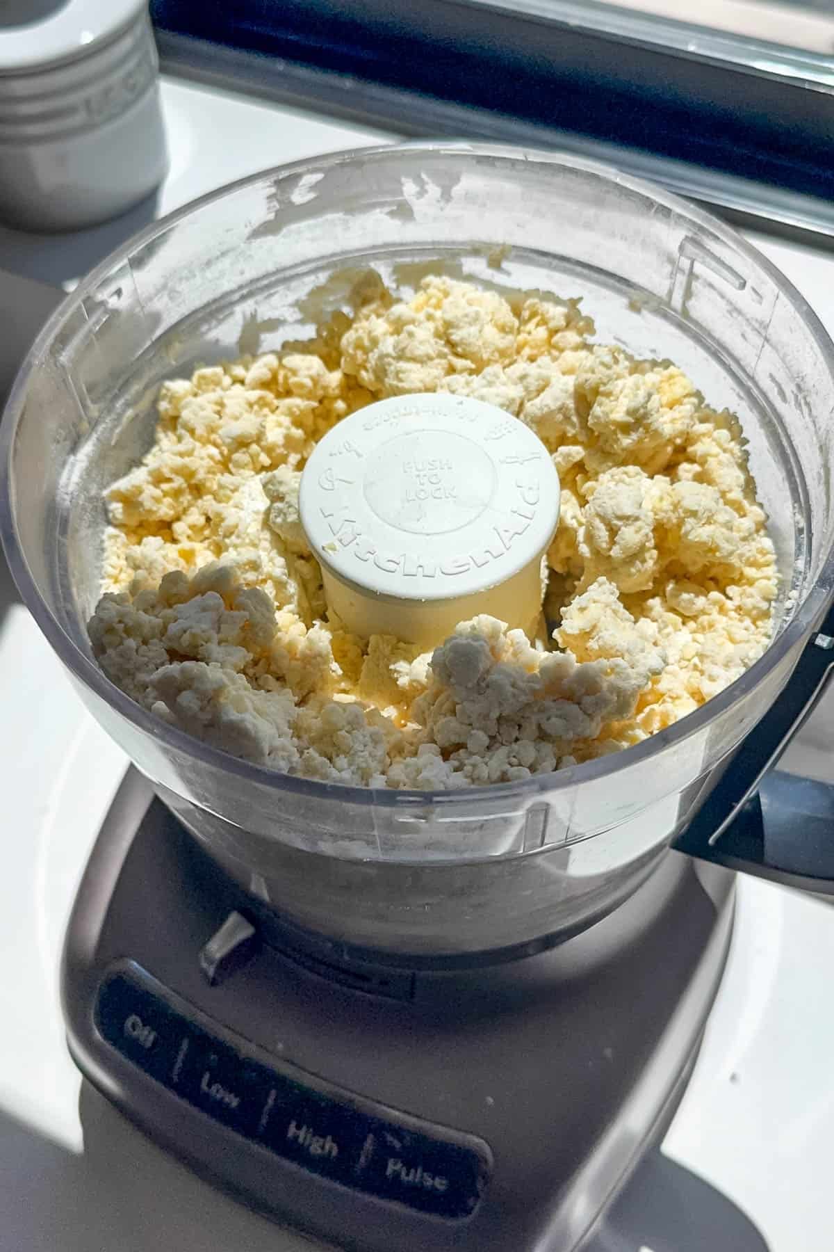Kringle dough in a food processor.